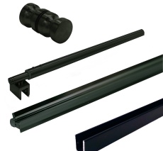 Uued dušiseinad ja musta värvi furnituur Andreselt